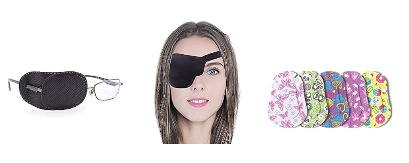 There are many different types of eye patch, from adhesive, to cloth, to silk.