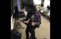 Manish on the virZoom - vr exercise vr bike high resolution